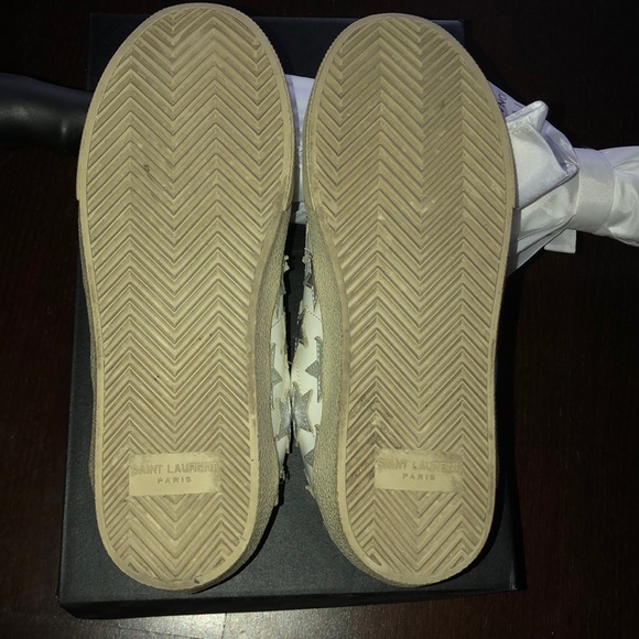 Saint Laurent Paris Star Sneakers sz 36.5 - Picture 5 of 6